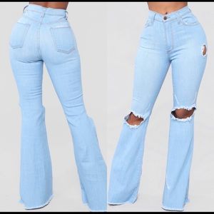 Flare leg jeans